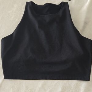 Old Navy Black Sleeveless Crop Top